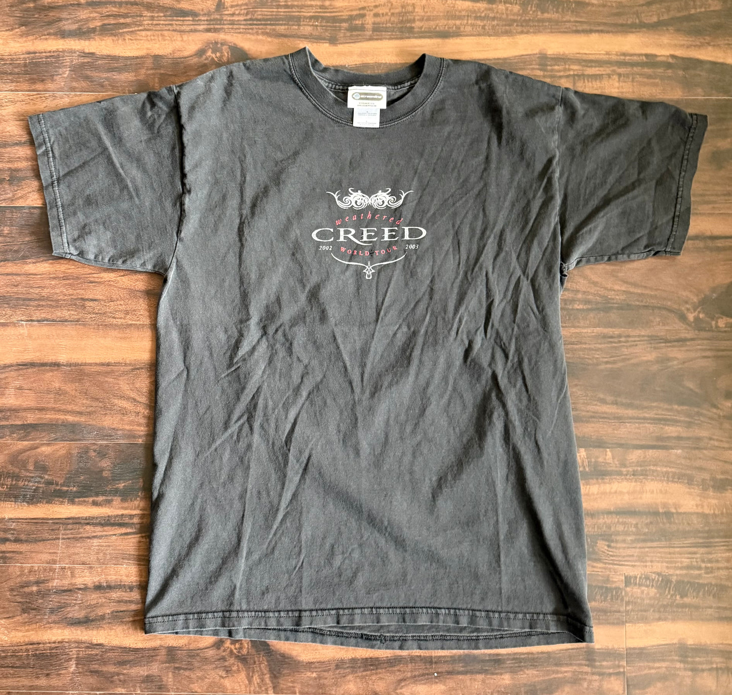 Vintage Creed Weathered World Tour T-Shirt- L