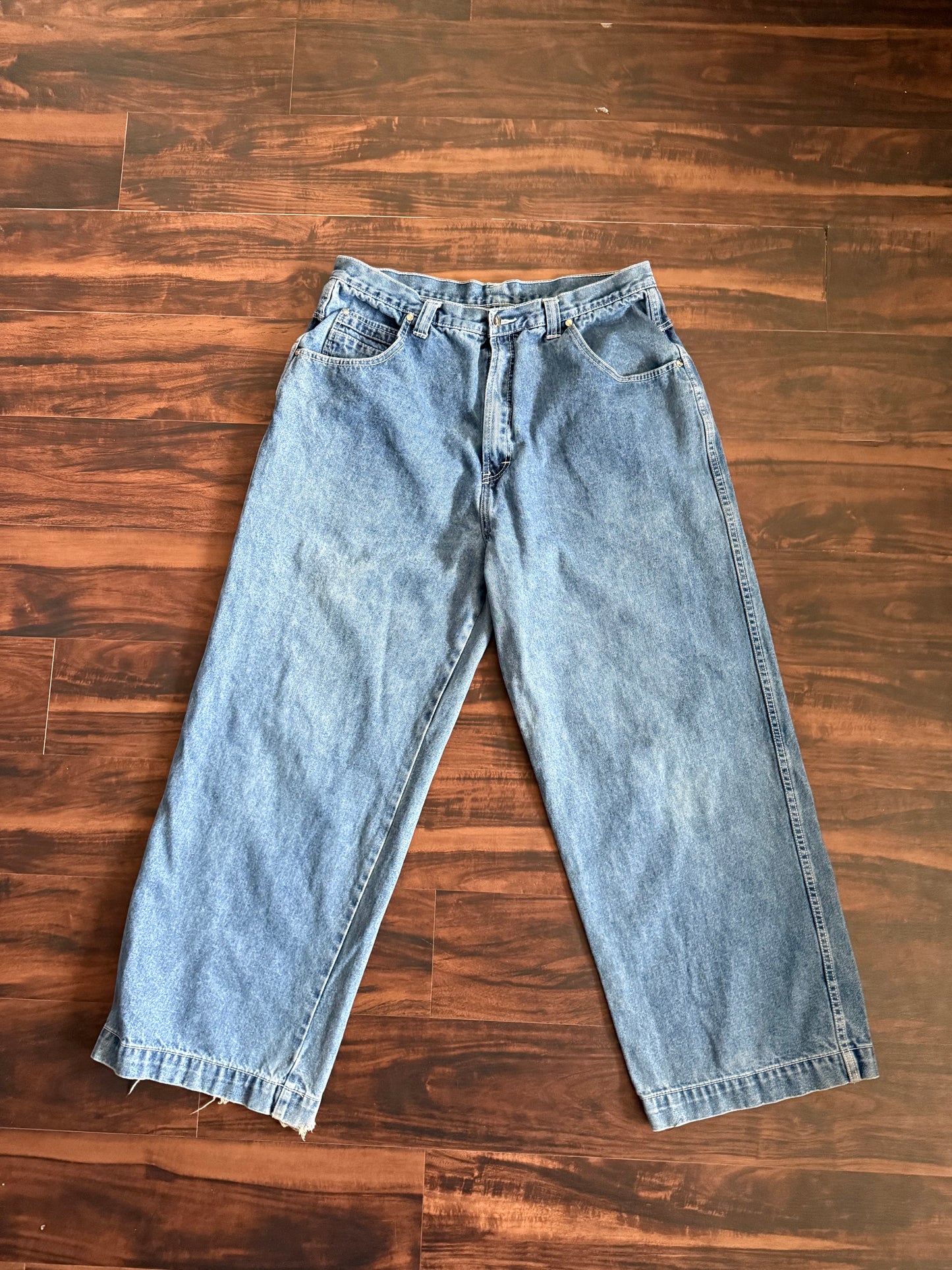 Vintage Y2K Urban Jeanswear Wide Leg Streetwear Jeans- 36x30