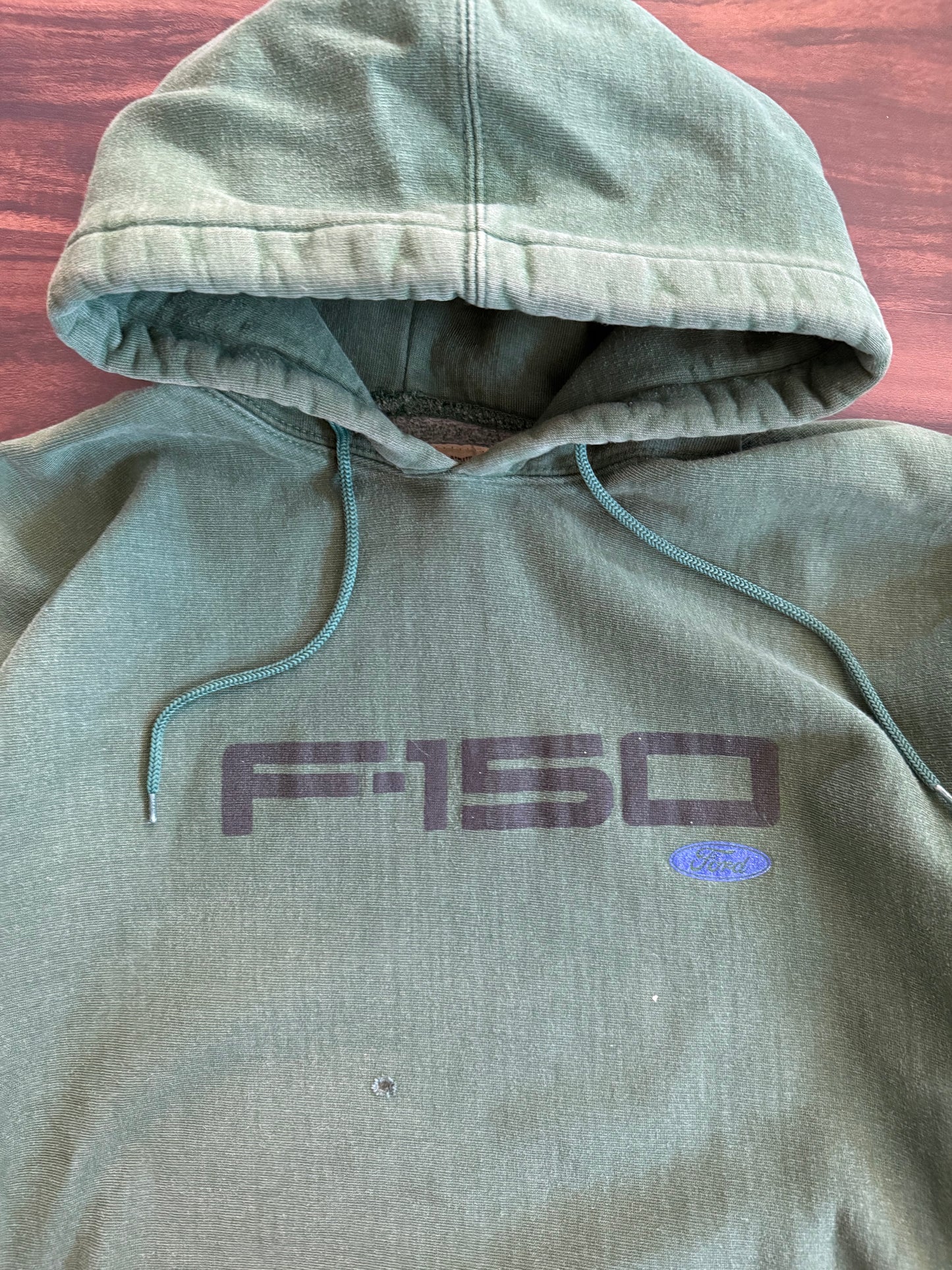 Vintage Ford F-150 Forrest Green Hoodie Sweatshirt- M