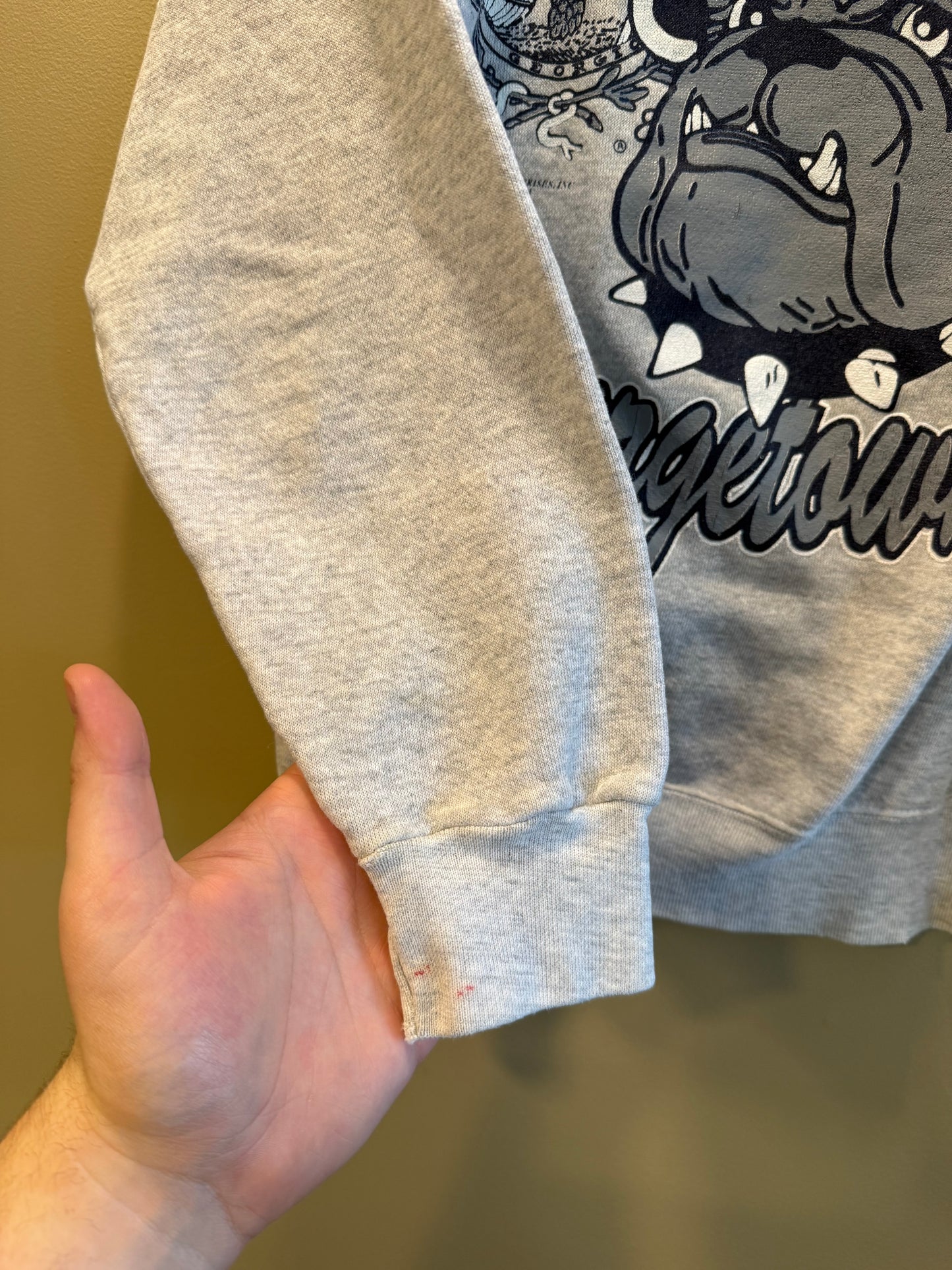 Vintage Georgetown University Bulldogs Crewneck Sweatshirt- L