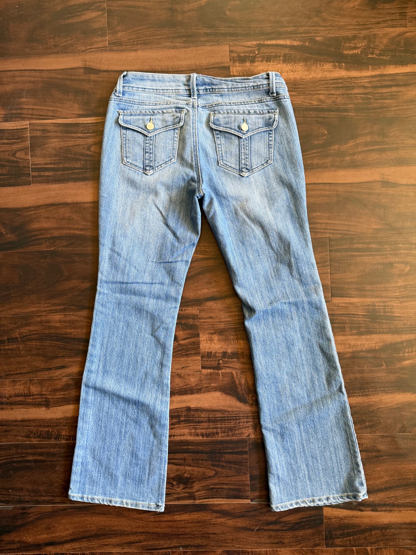 Vintage Y2K Route 66 Low Rise Flared Denim Jeans- 32x31
