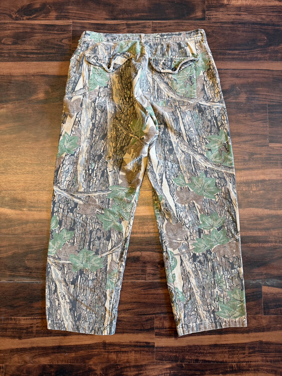 Vintage Ocoee Baggy Camo Flat Pocket Pants- 34x30