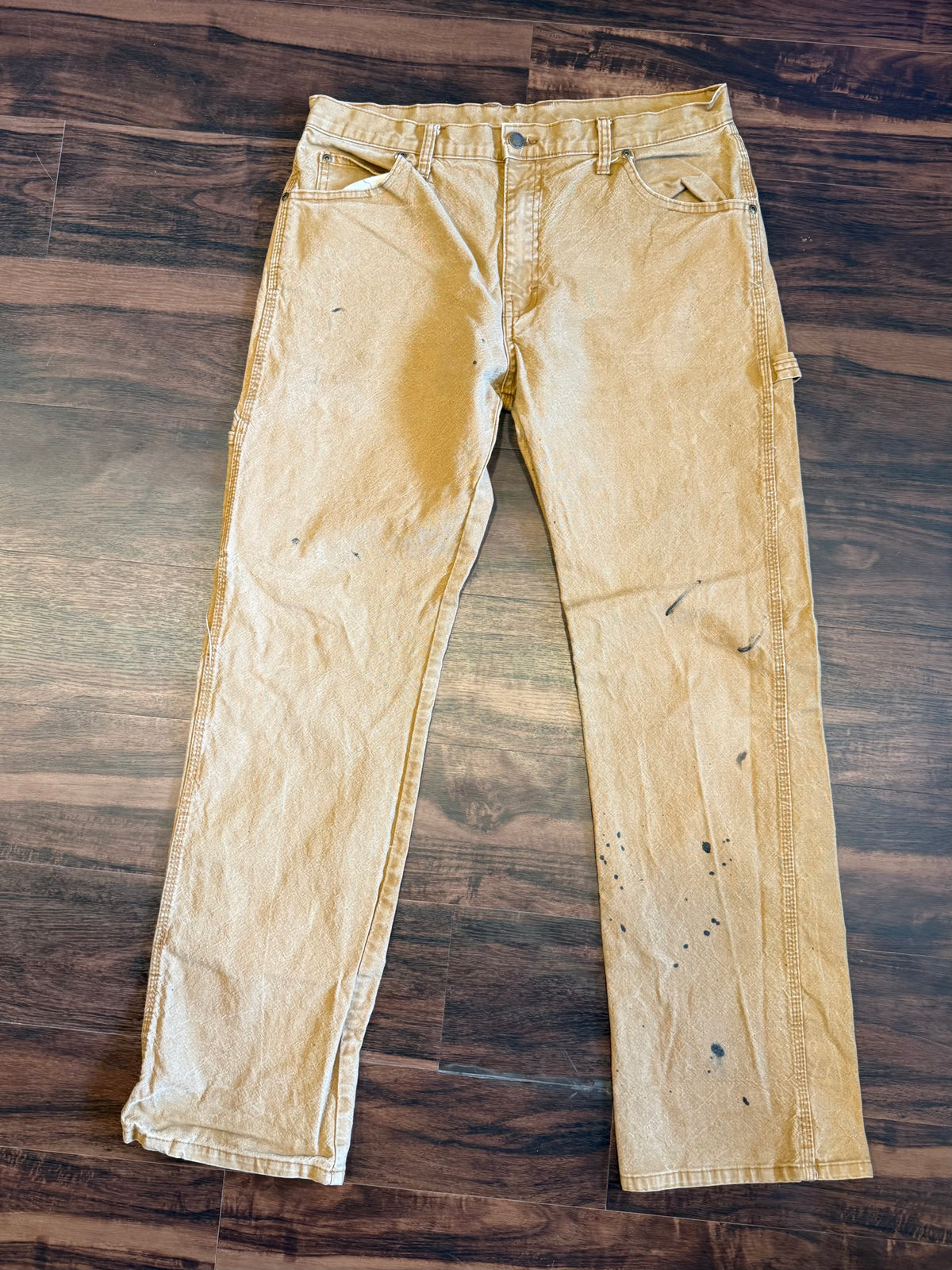 Vintage Dickies Distressed Tan Carpenter Pants- 36x33