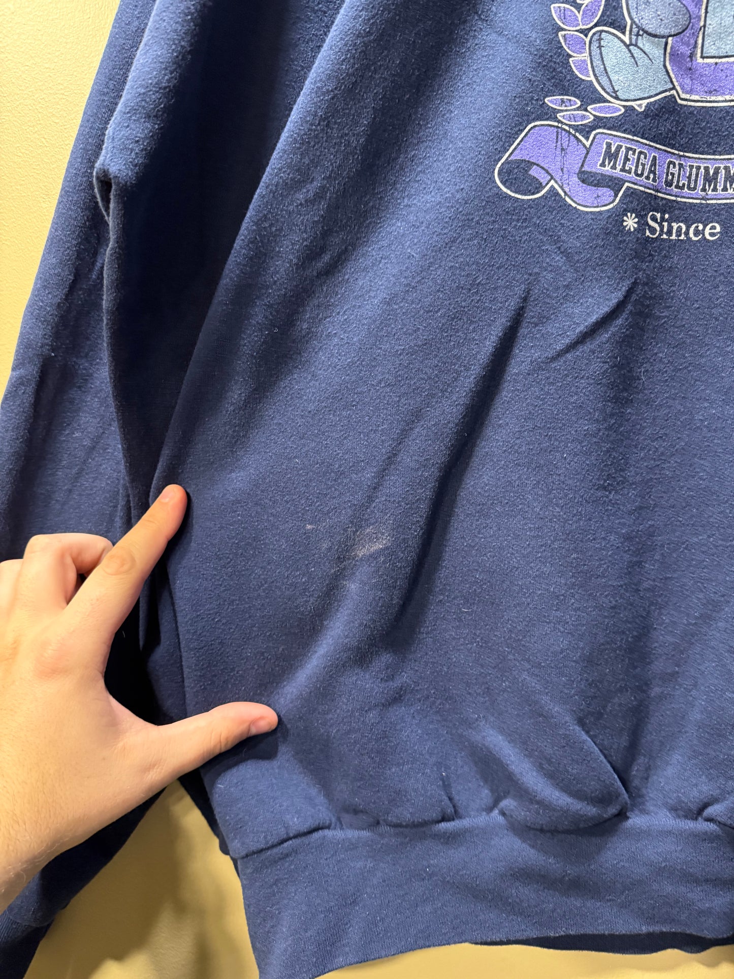 Vintage Eeyore University Navy Blue Crewneck Sweatshirt- XXL