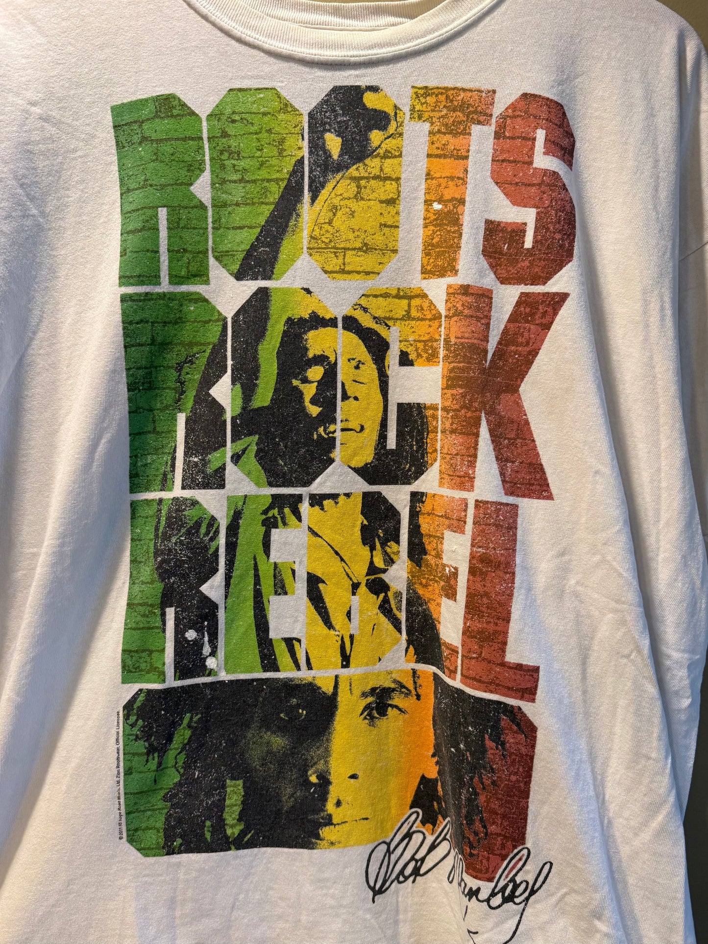 Vintage Bob Marley White T-Shirt- XL