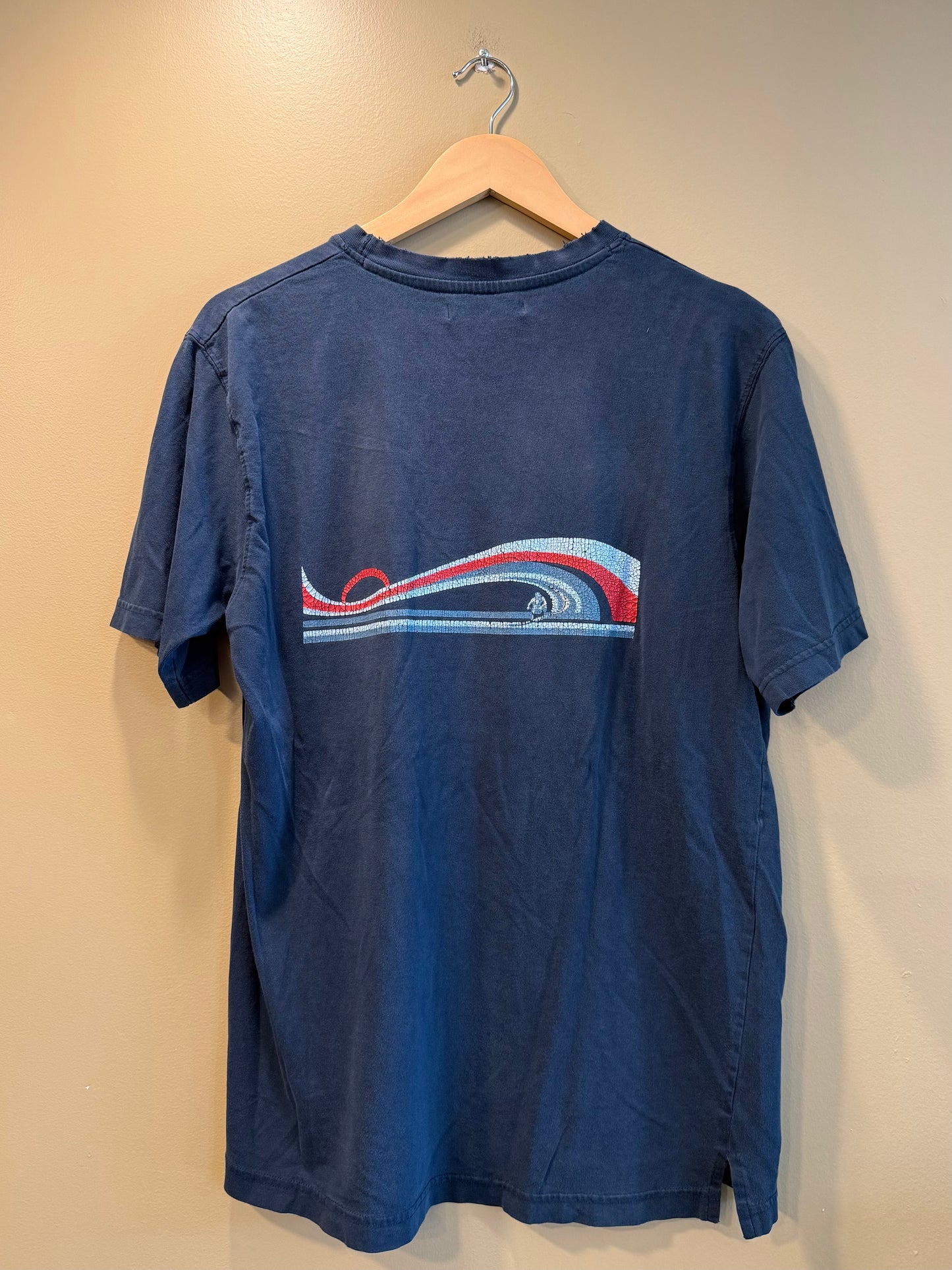 Vintage Hang Ten Navy Blue Surfwear T-Shirt- M