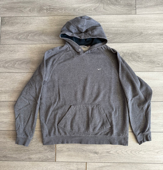 Vintage Nike Y2K Gray Tag Hoodie Sweatshirt- XL
