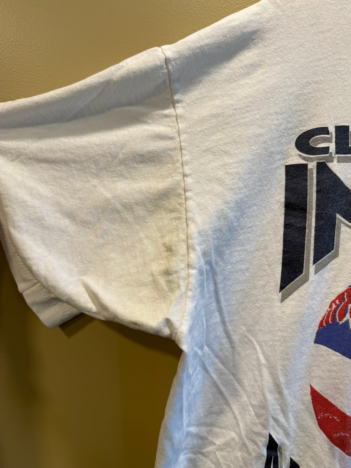 Cleveland Indians Starter American League Champions White T-Shirt- L