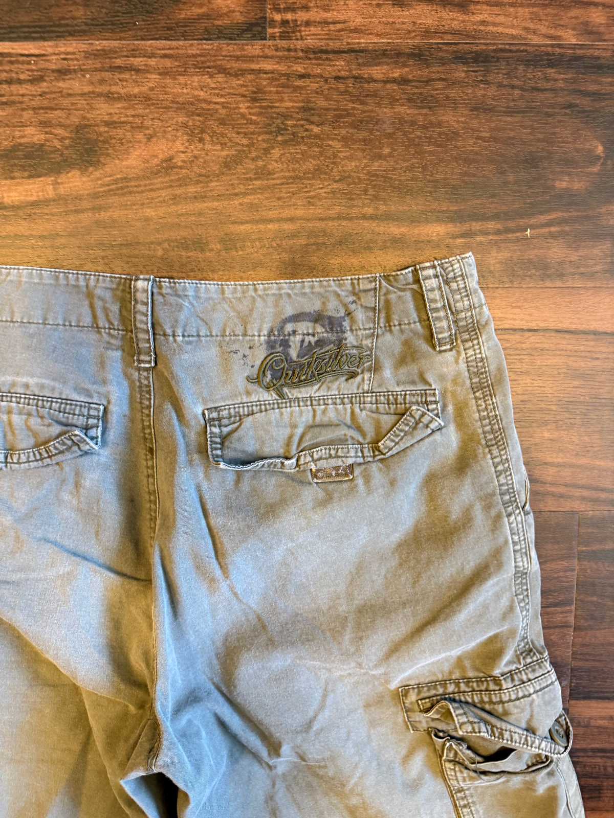 Vintage Quiksilver Green Cargo Shorts- 30