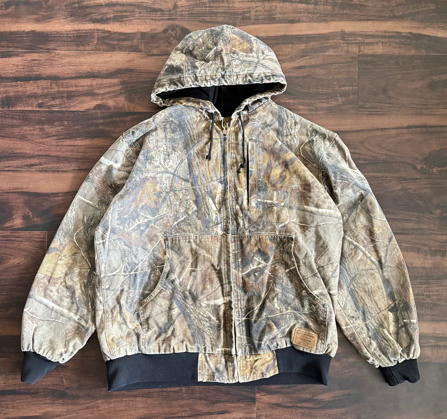 Vintage Levi’s Real Tree Camouflage Hooded Canvas Jacket- M