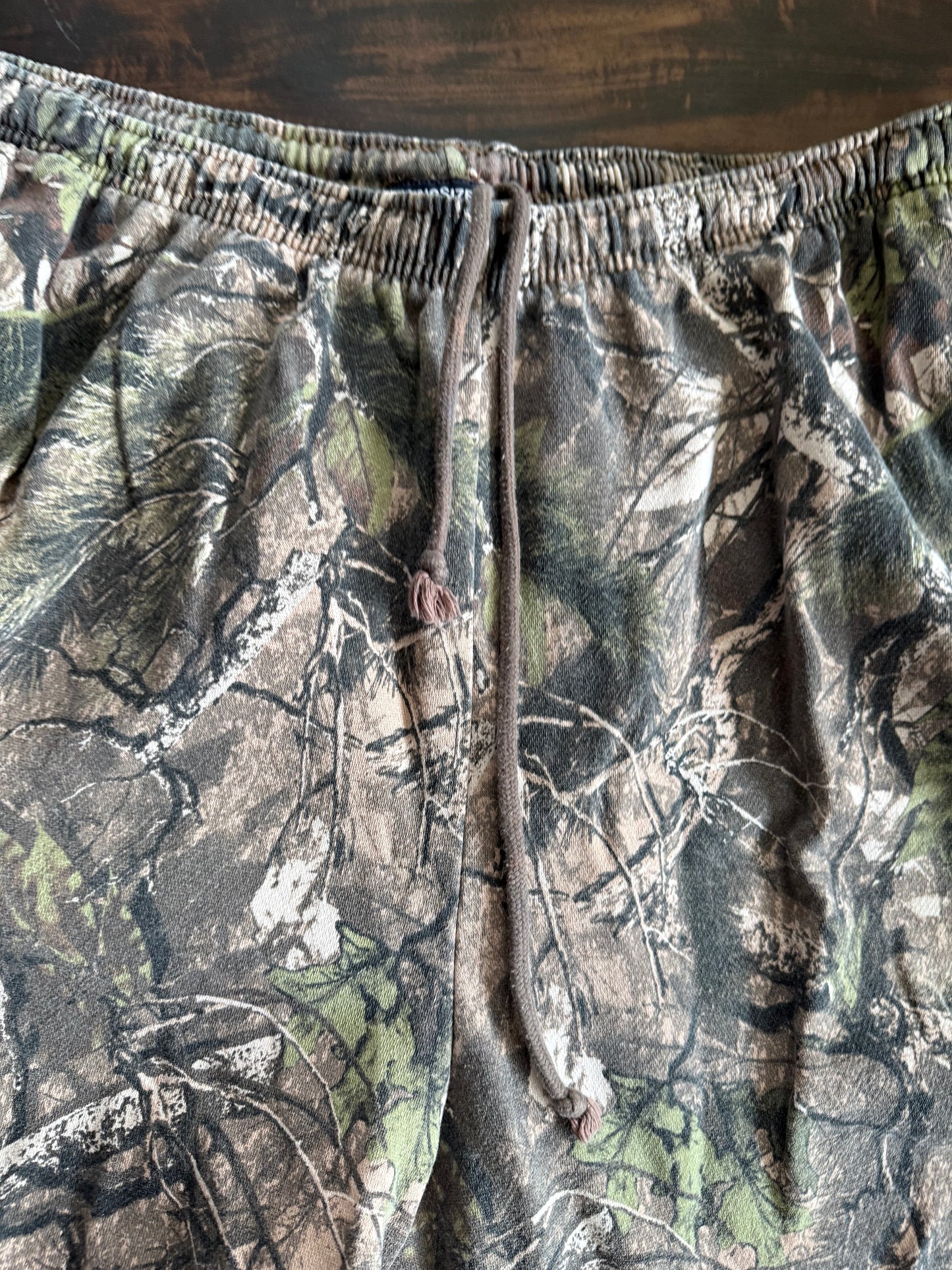 Vintage Real Tree Camouflage Sweat Shorts- 3XL