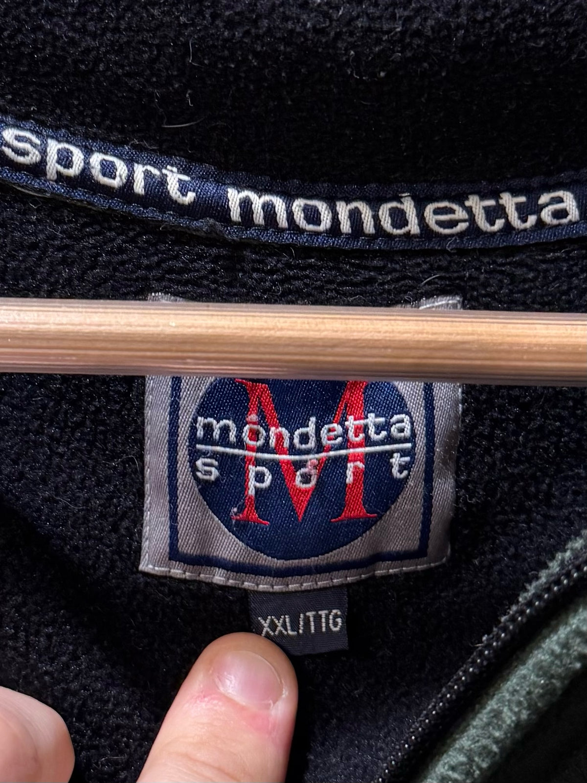 Vintage Mondetta Sport C.D.N. Pullover Quarter-Zip Fleece - XXL