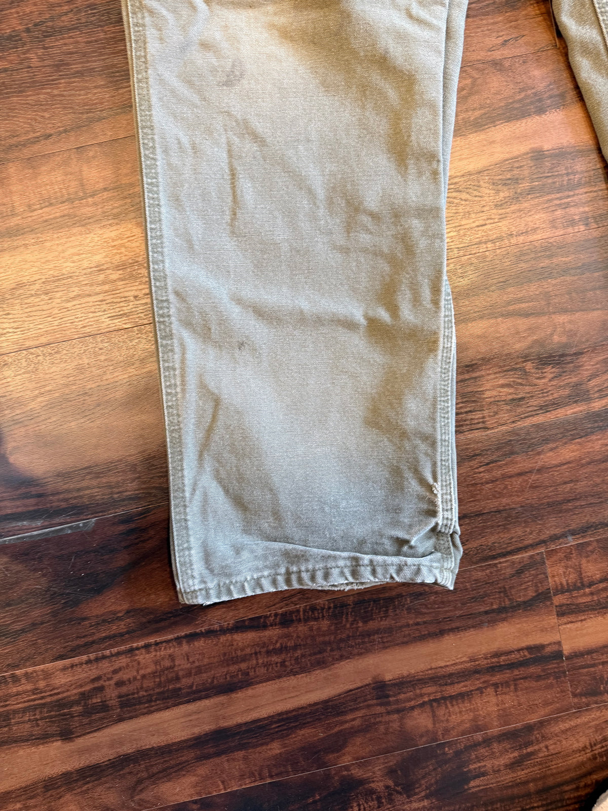 Vintage Carhartt Olive Green Carpenter Pants- 36x31