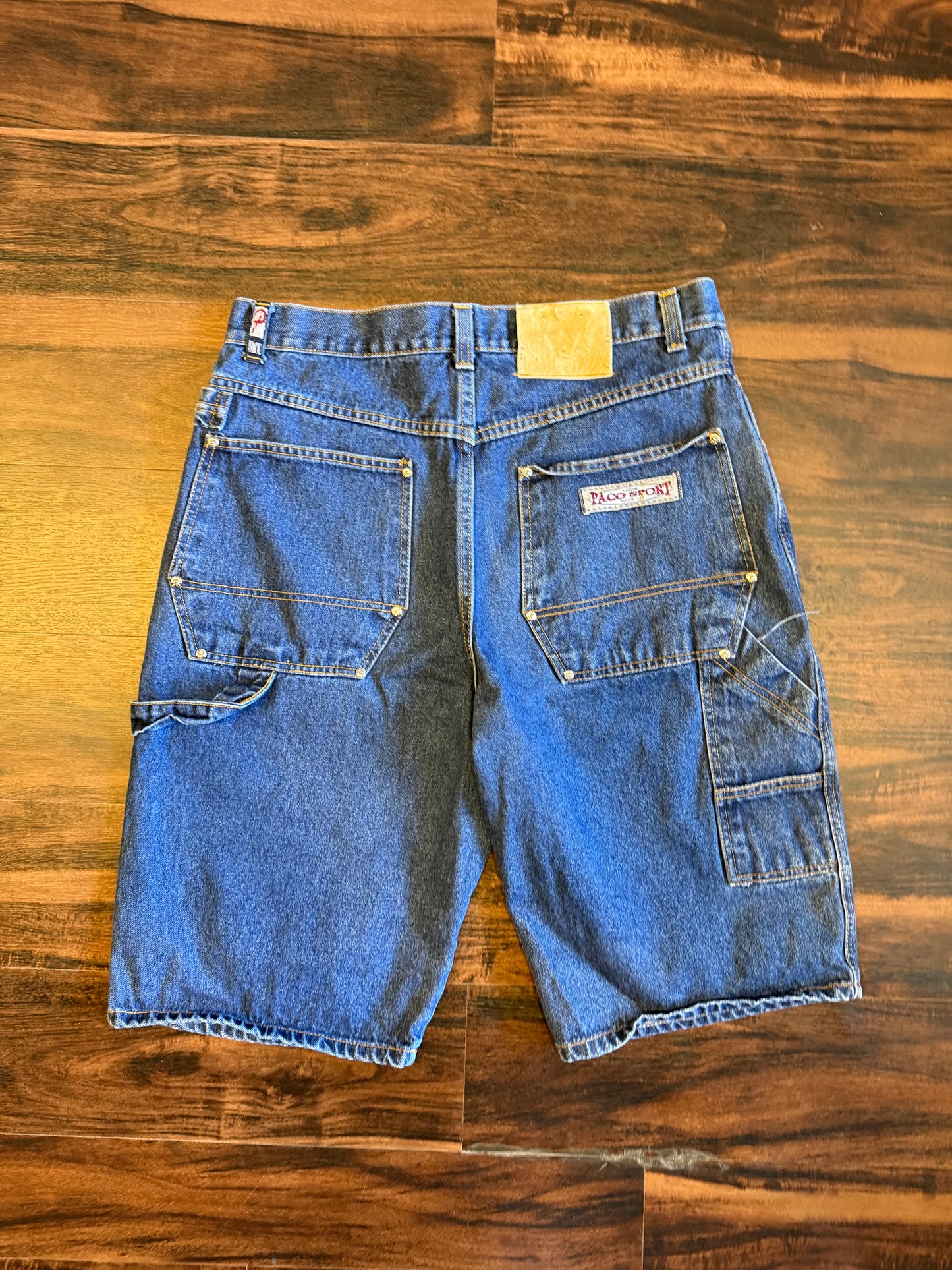 Vintage Paco Sport Studded Carpenter Jean Shorts- 34