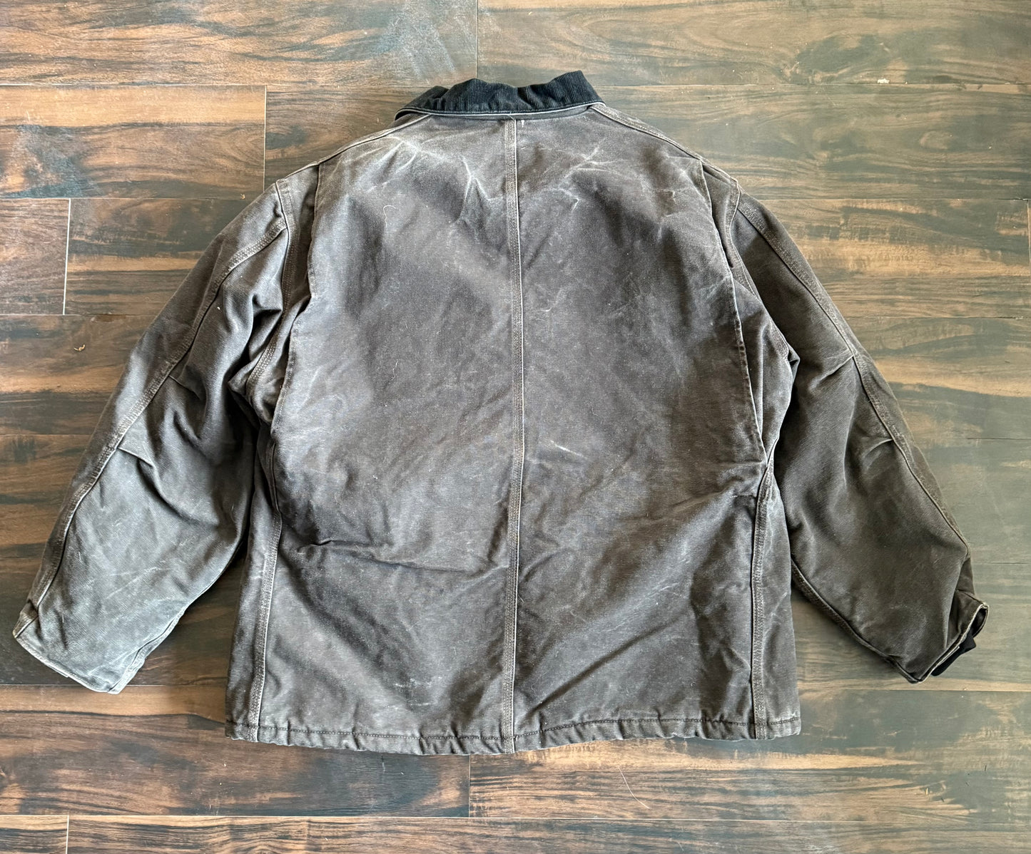 Vintage Carhartt Big Pocket Black Chore Coat Jacket- XL