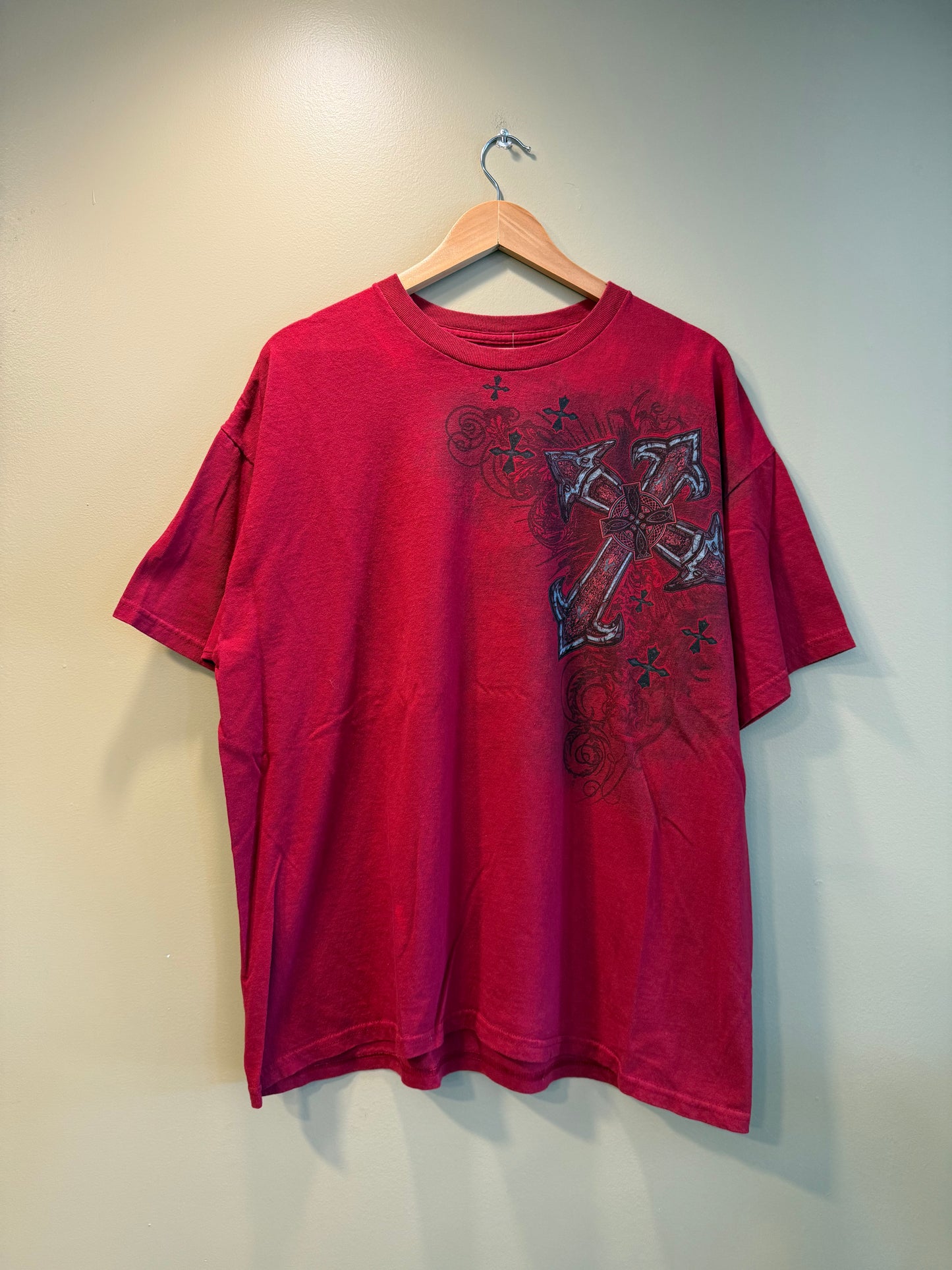 Vintage Y2K Vindication Red Cross T-Shirt- XL