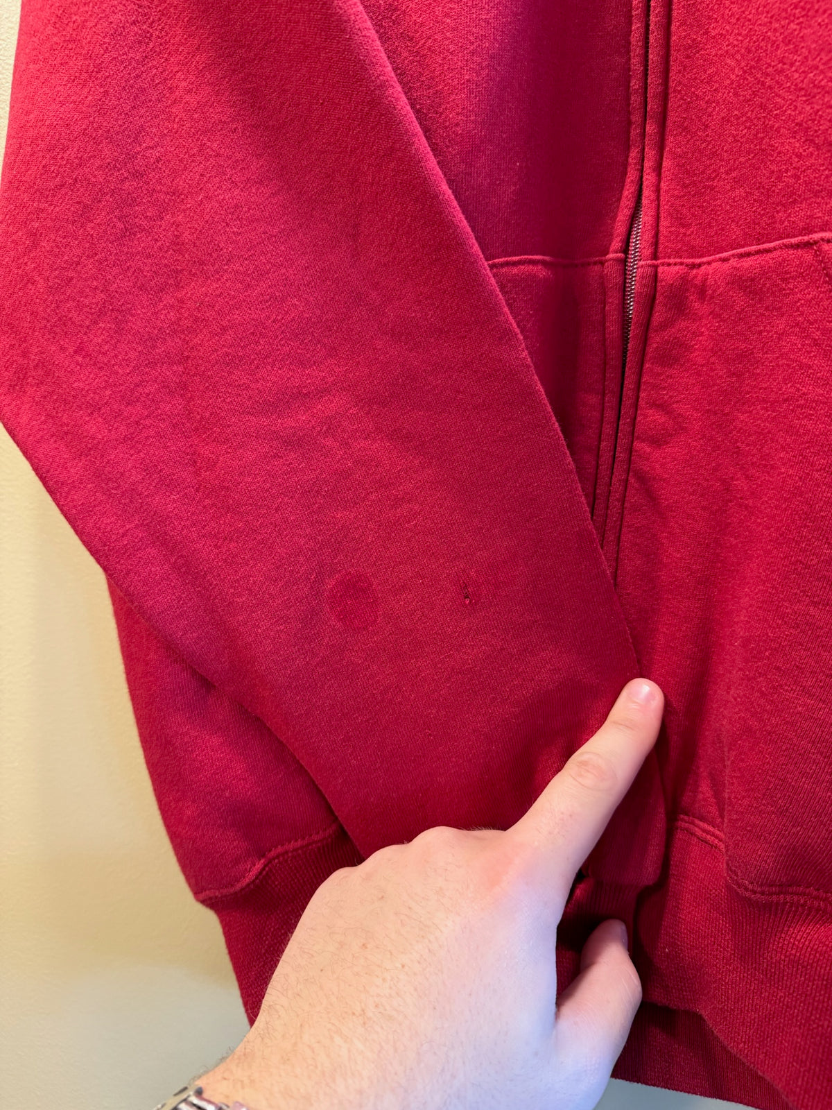 Vintage Russell Athletic Porsche Zip-Up Hoodie Sweatshirt - M