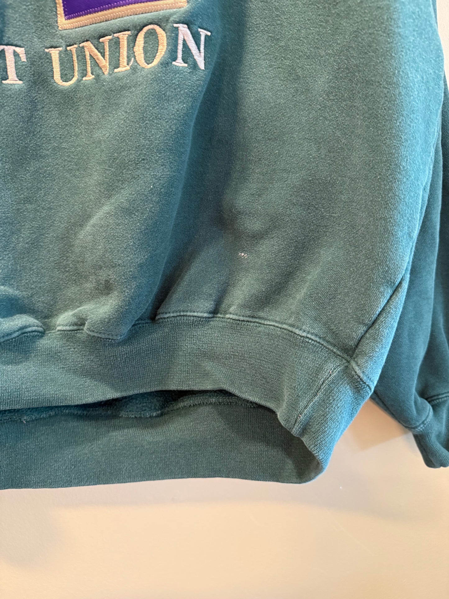 Vintage Mount Union University Green Crewneck- M