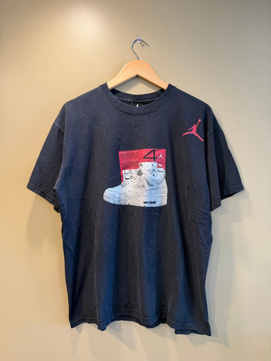 Vintage Air Jordan 4 Black T-Shirt- L