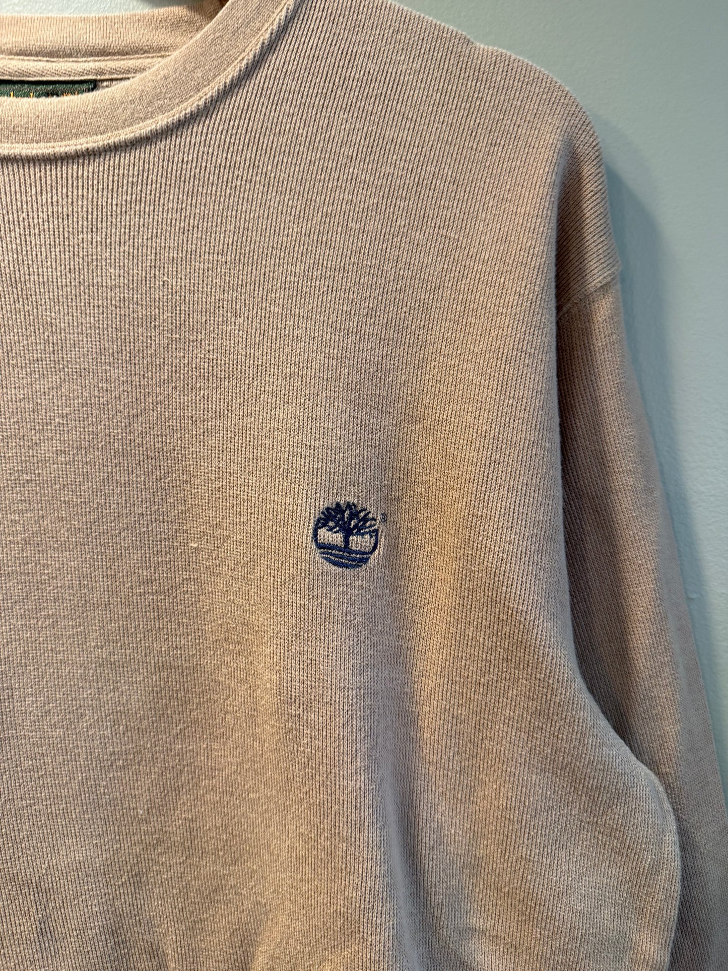 Vintage Timberland Tan Logo Sweater- L