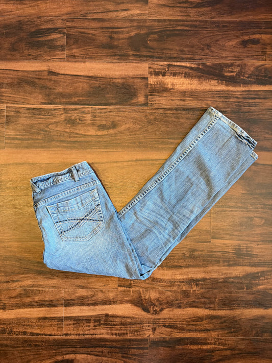 Vintage Aeropostale Light Wash Embroidered Denim Jeans- 34x31