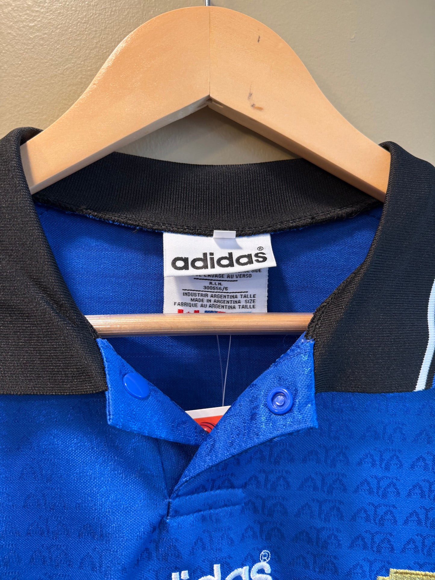 Vintage Remake Adidas Argentina World Cup 94 Away Jersey- L