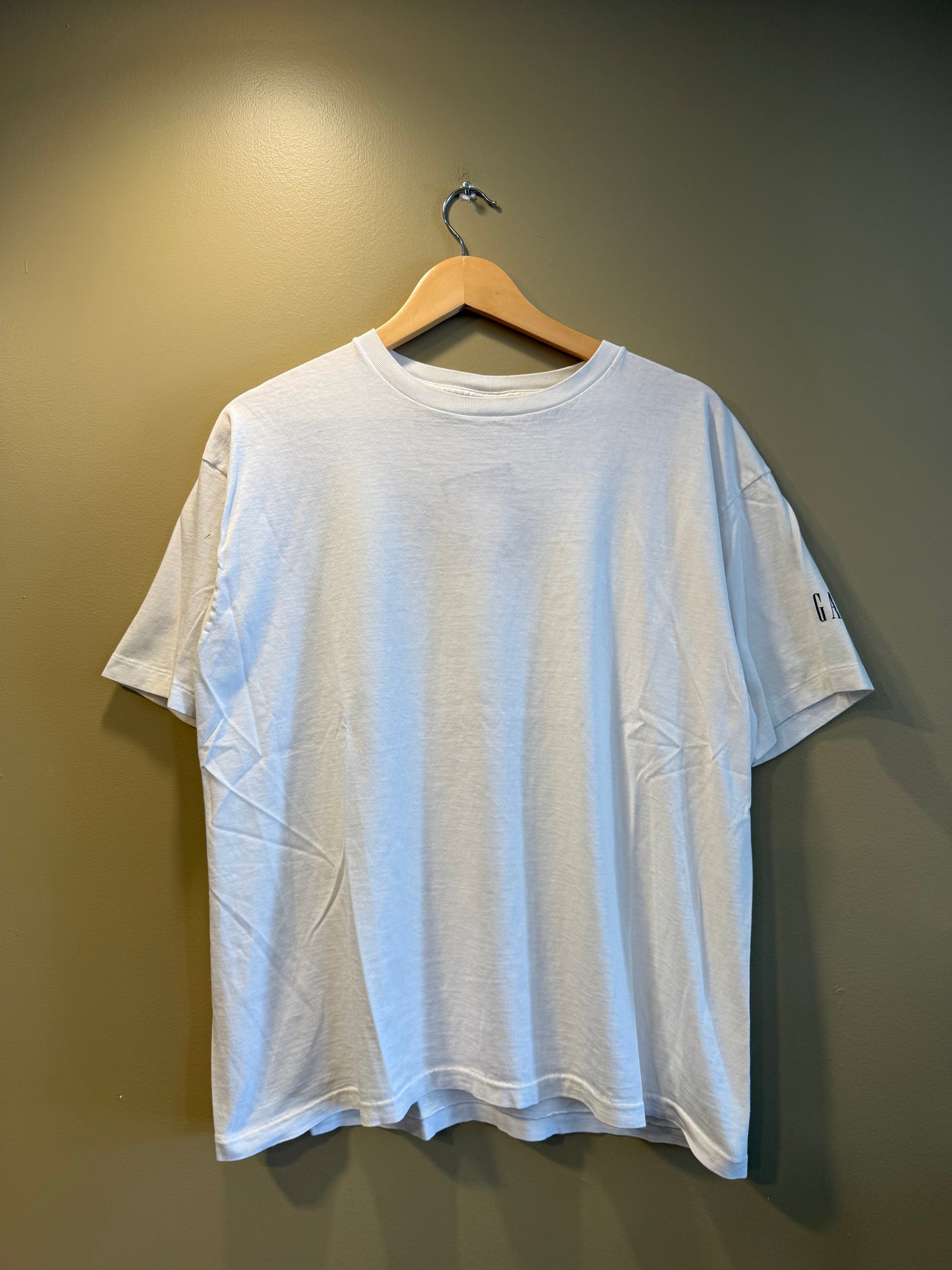 Vintage Gap White Slub Boxy T-Shirt- L