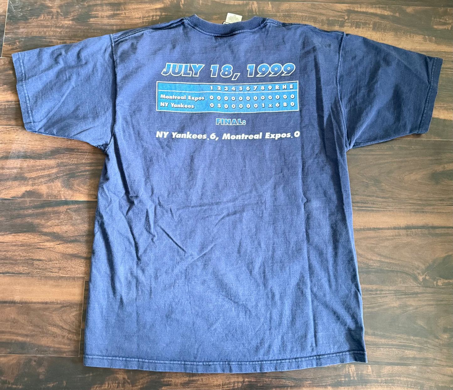 Vintage New York Yankees David Cone Perfect Game T-Shirt- L