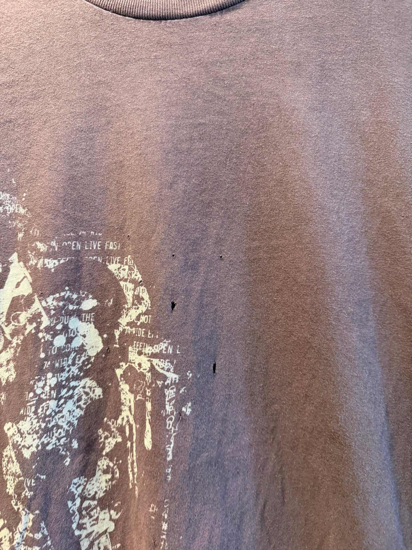 Vintage Y2K Fox Racing Brown T-Shirt- XL