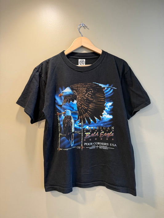 Vintage American Bald Eagle Four Corners T-Shirt- L