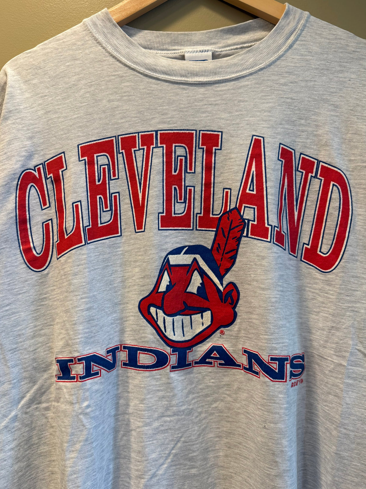 Vintage Cleveland Indians Gray T-Shirt- XL