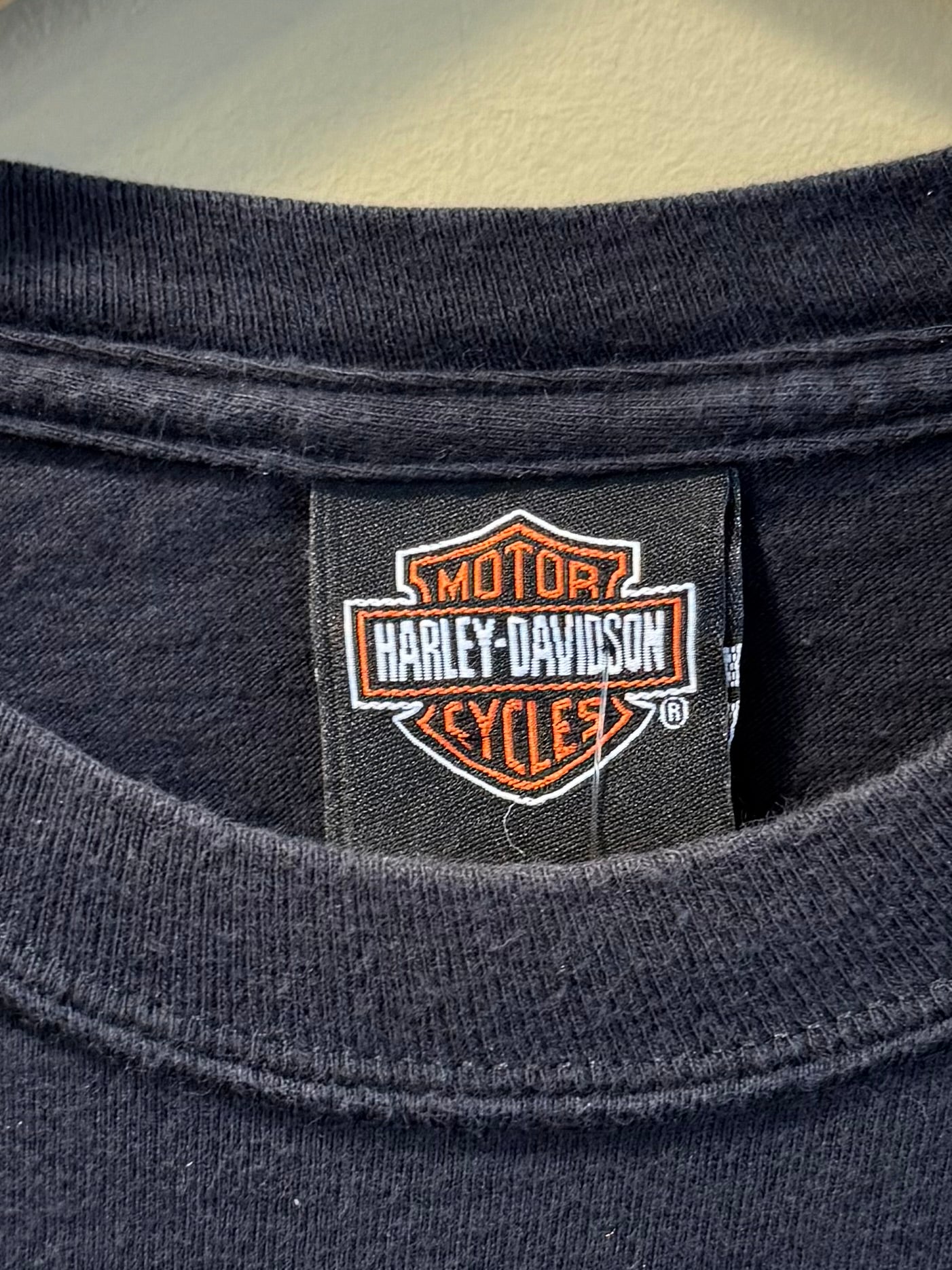 Vintage Harley Davidson Rust Logo Chillicothe Black T-Shirt- M