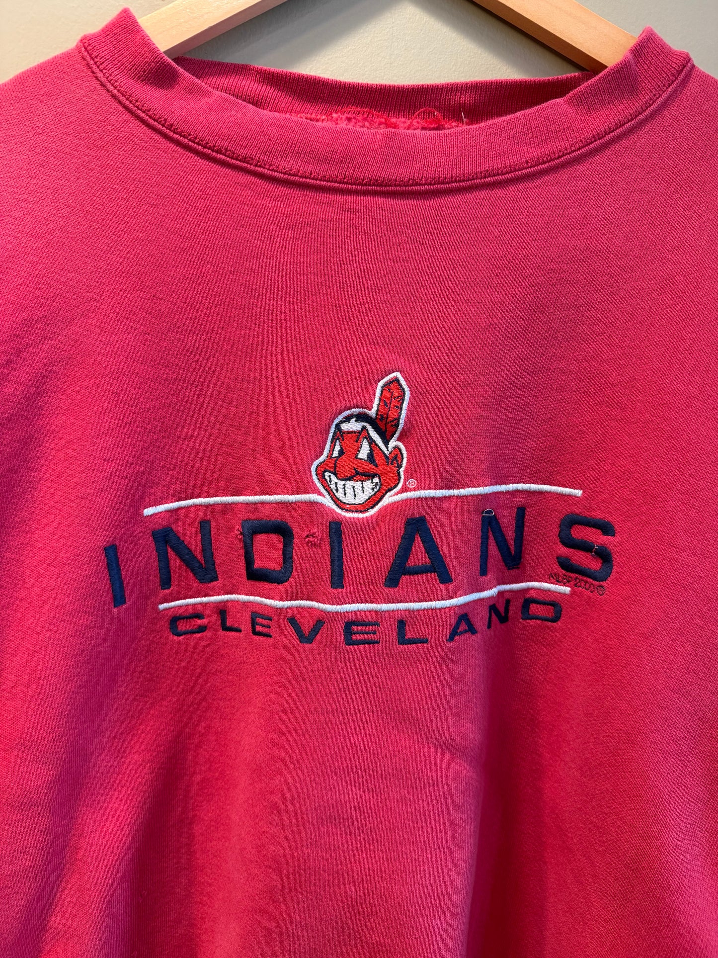 Vintage Cleveland Indians Red Crewneck Sweatshirt- XXL