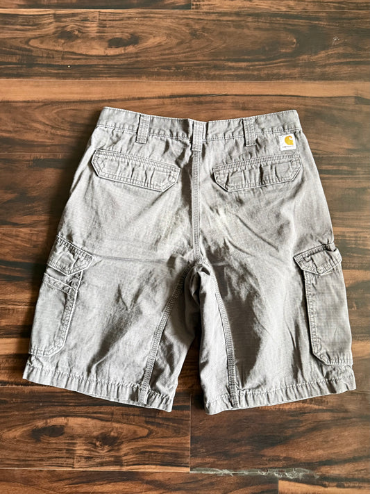 Carhartt Gray Relaxed Fit Cargo Shorts- 32
