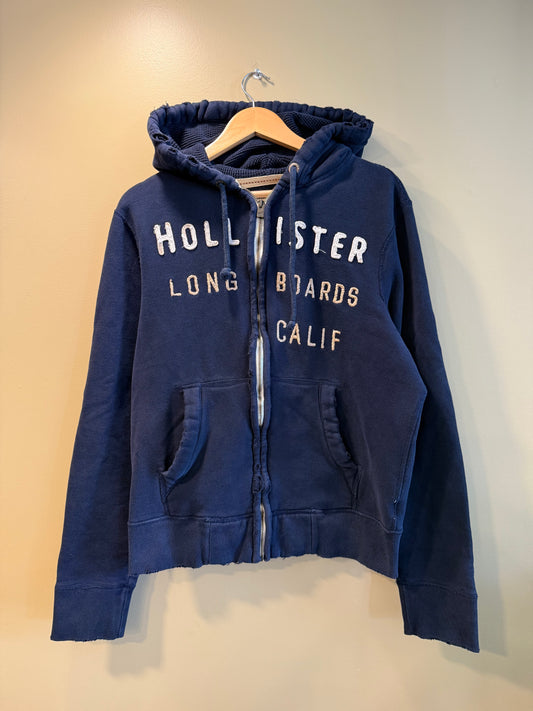 Vintage Y2K Hollister Long Boards Zip-Up Hoodie Sweatshirt- L