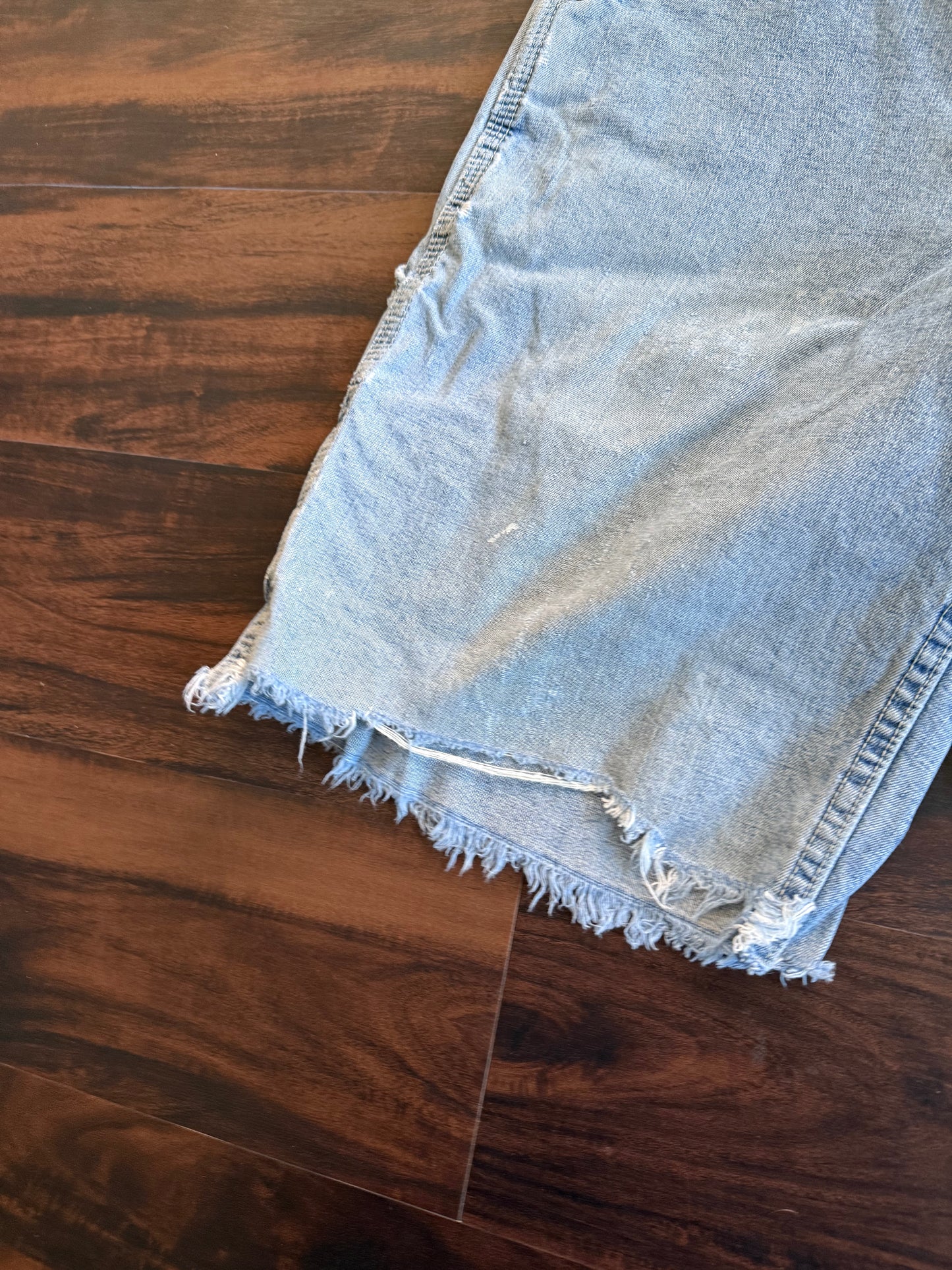 Vintage Lee Dungarees Distressed Denim Jean Shorts- 30