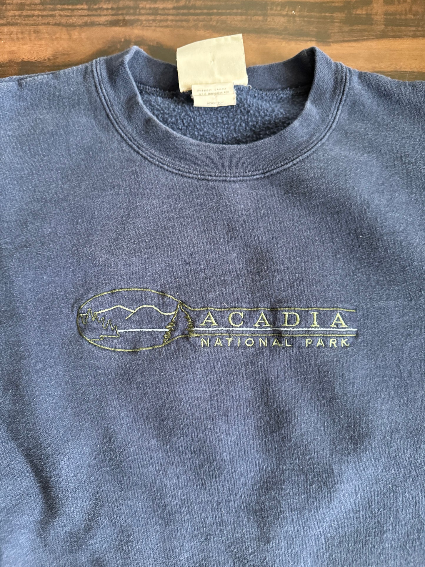 Vintage Acadia National Park Crewneck Sweatshirt- XXL