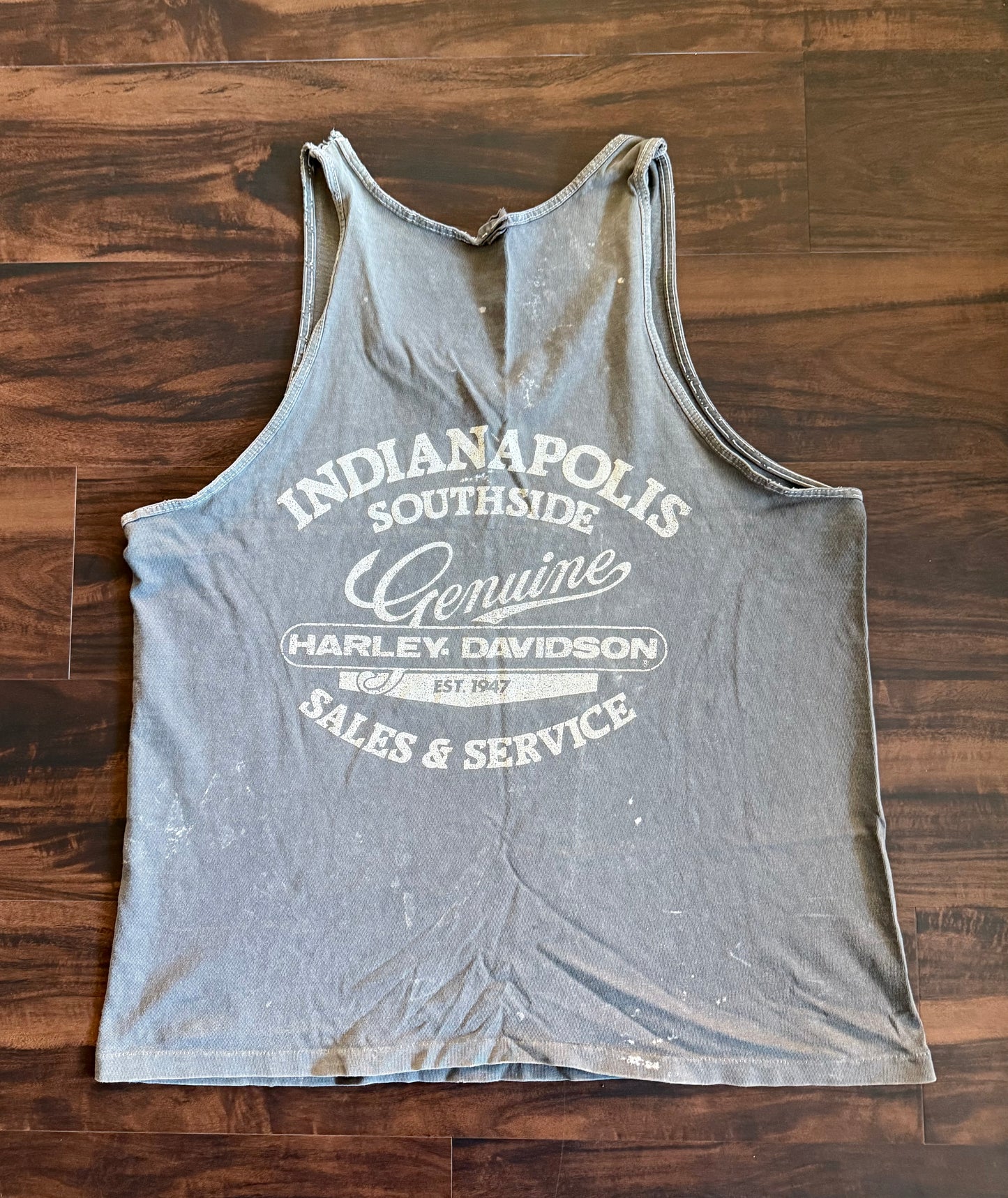 Vintage Harley Davidson Motorcycles Sun Faded Tank Top- M