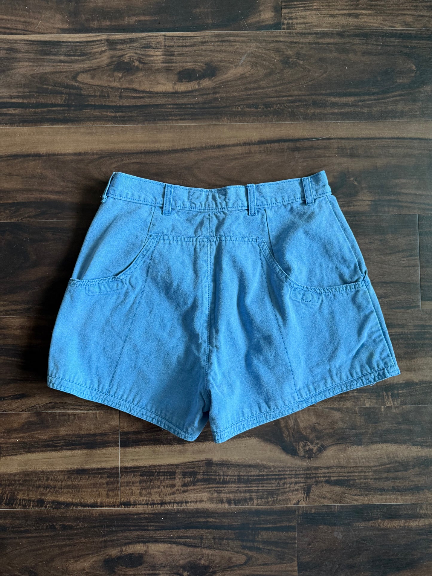 Vintage 70s Patagonia Women’s Blue Stand-Up Shorts- 28