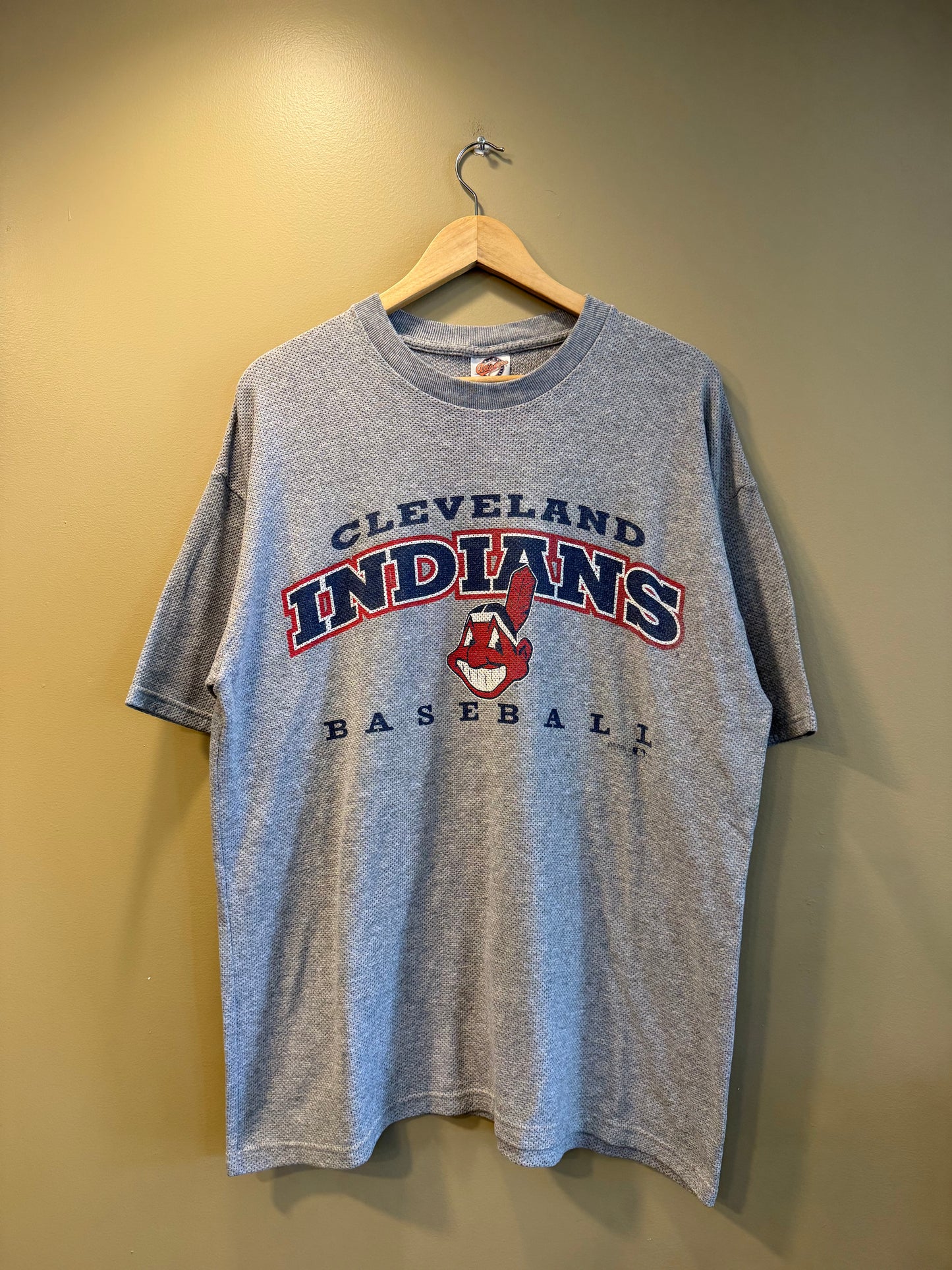 Vintage Cleveland Indians Gray Jersey T-Shirt- XL