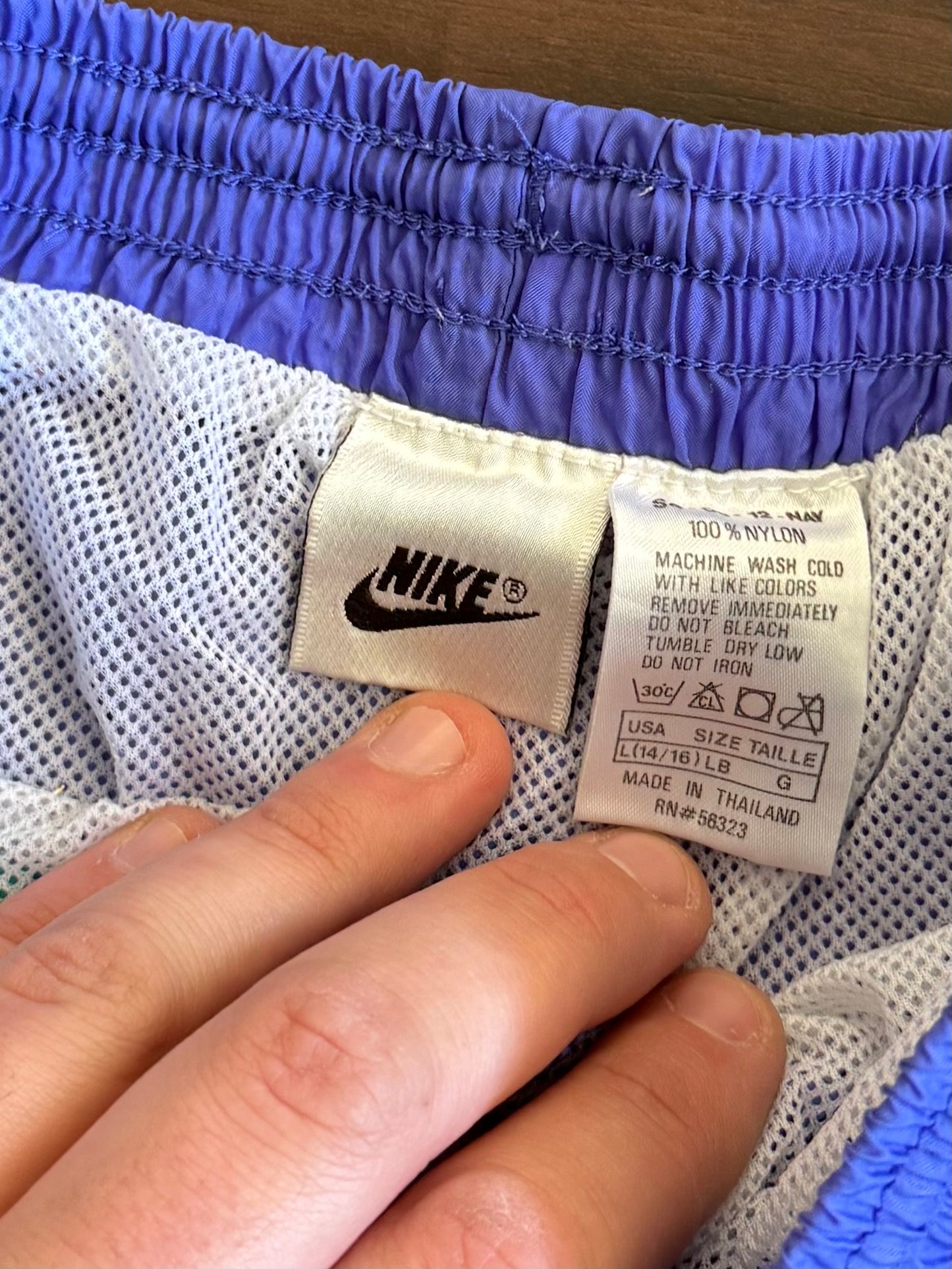 Vintage Nike 80’s Aqua Blue Athletic Shorts- 30