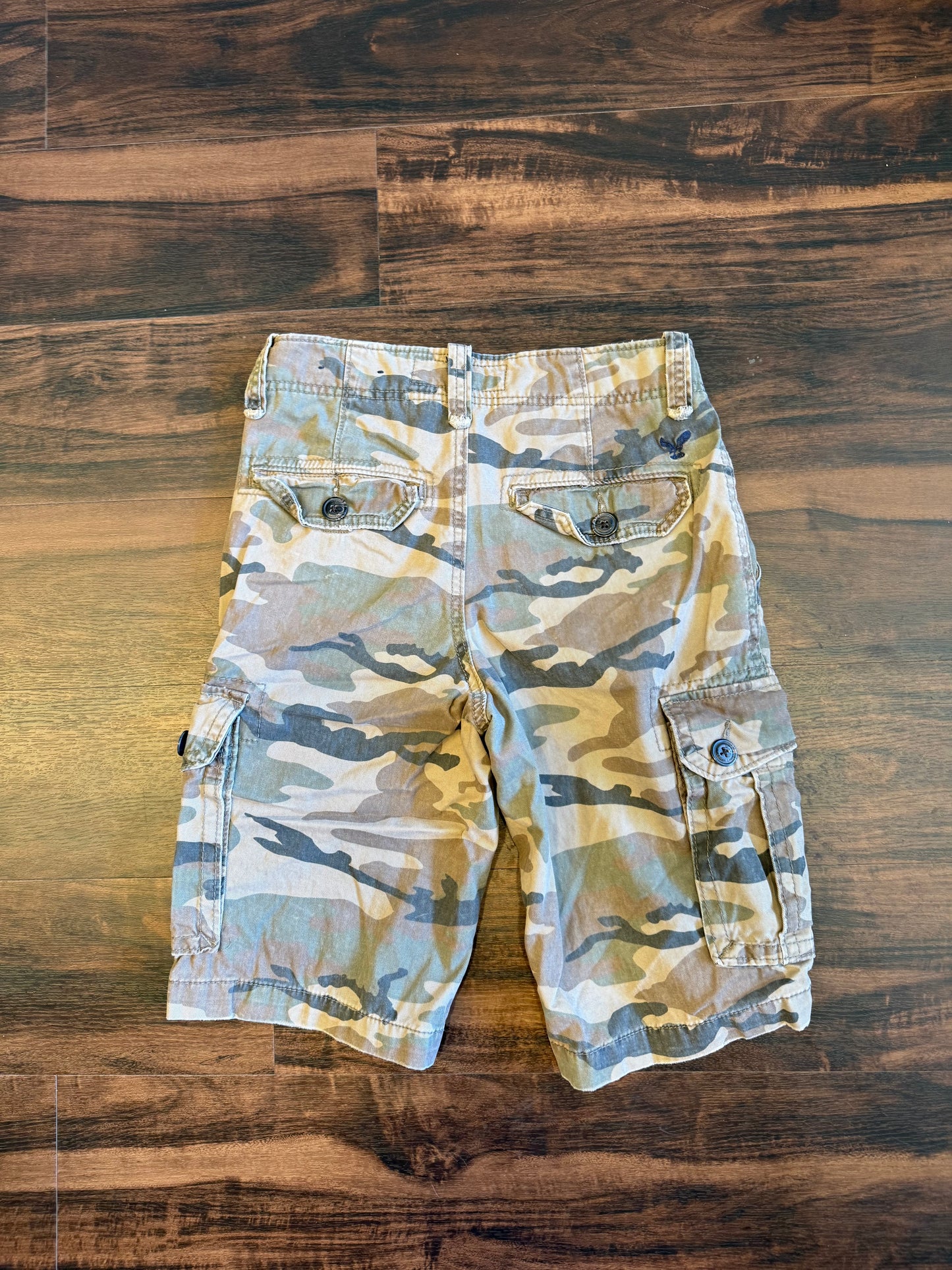 Vintage American Eagle Outfitters Camouflage Cargo Shorts- 28