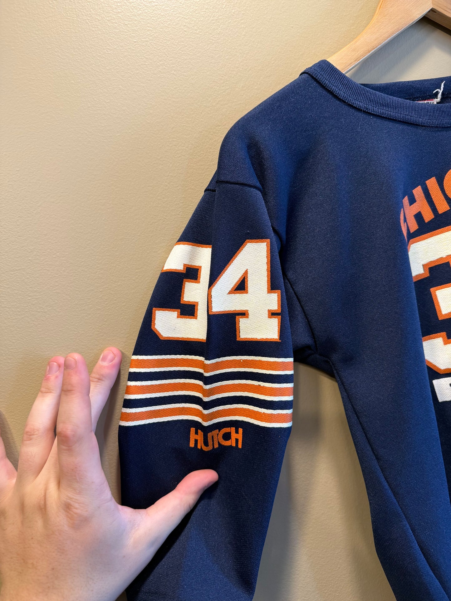 Vintage Chicago Bears Walter Payton 3/4 Sleeve Jersey Shirt- S