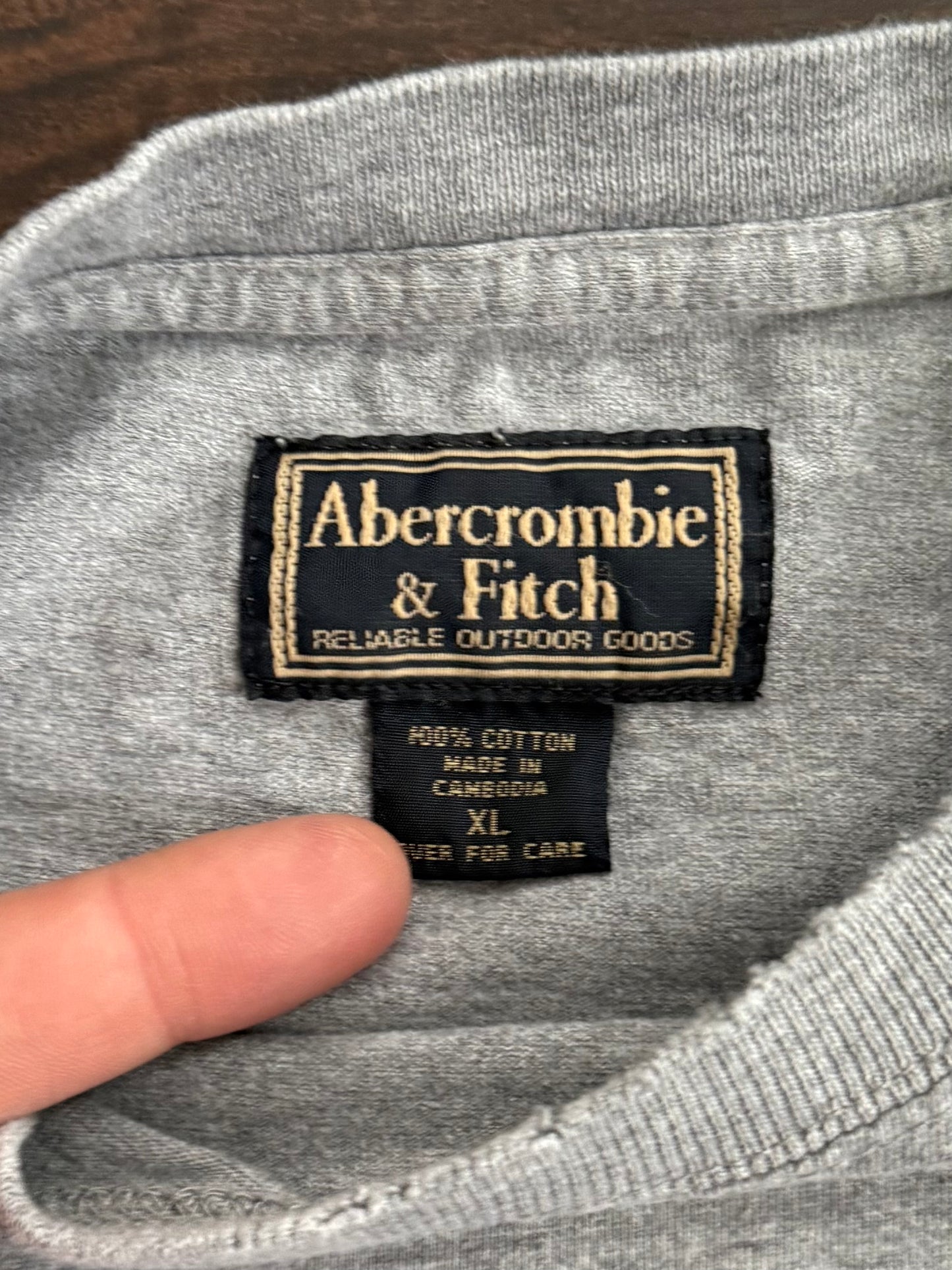 Vintage Abercrombie & Fitch Athletic Department Longsleeve T-Shirt- XL
