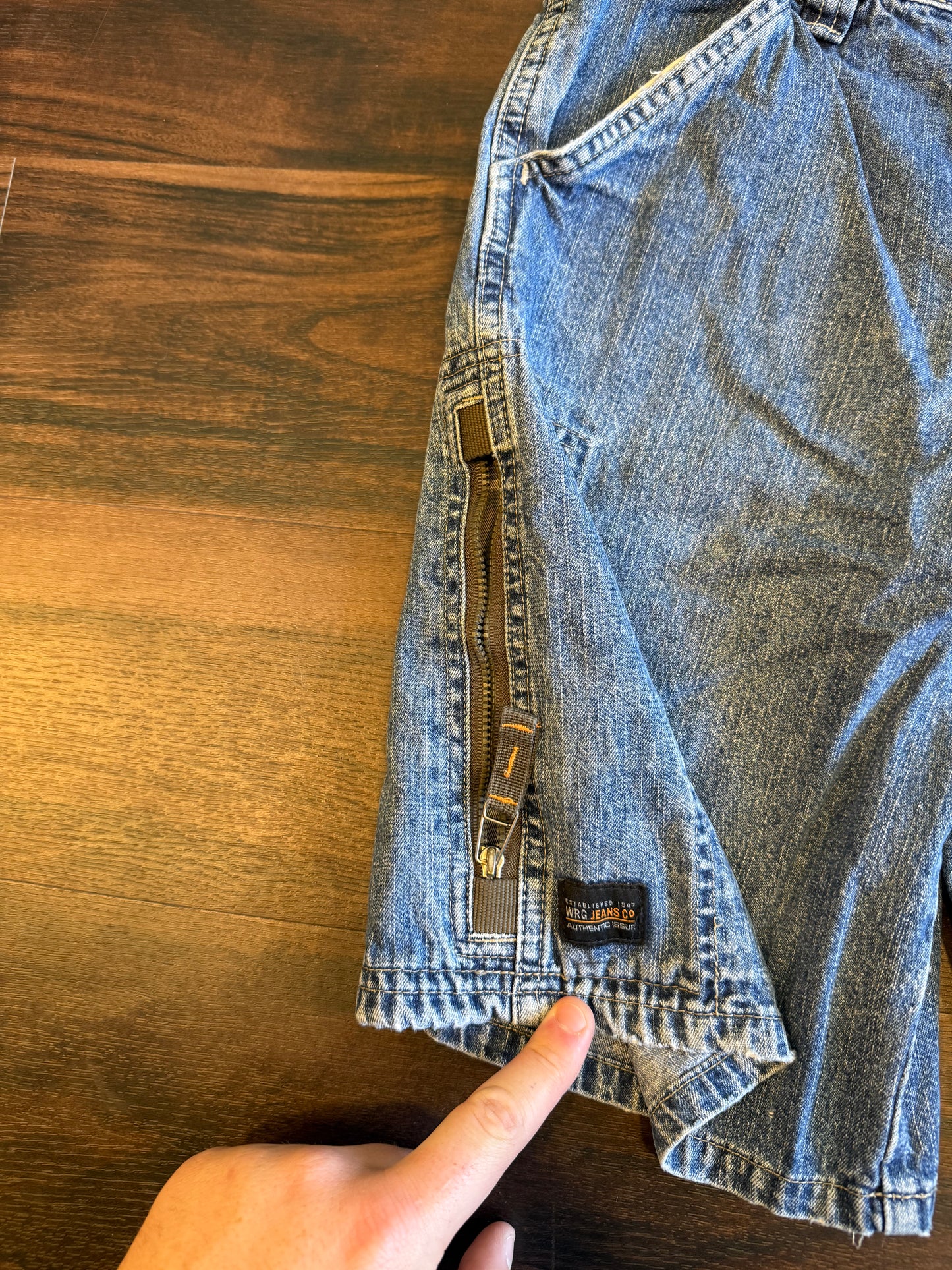 Vintage Wrangler Light Wash Carpenter Denim Jean Shorts- 26