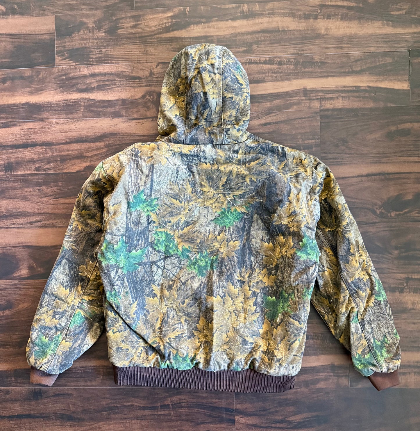 Vintage Bear Tree Camouflage Heavyweight Canvas Jacket- M