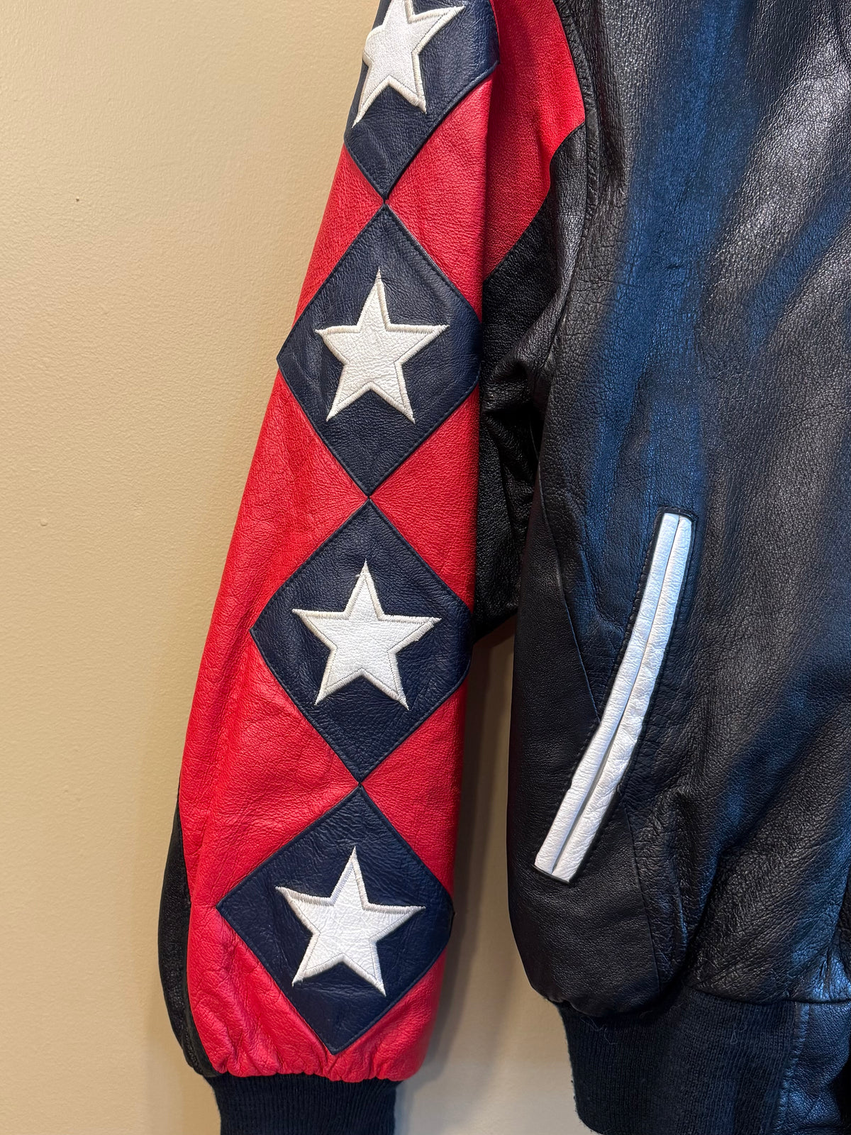 Vintage 1996 Atlanta Olympics American Toons Leather Jacket- S