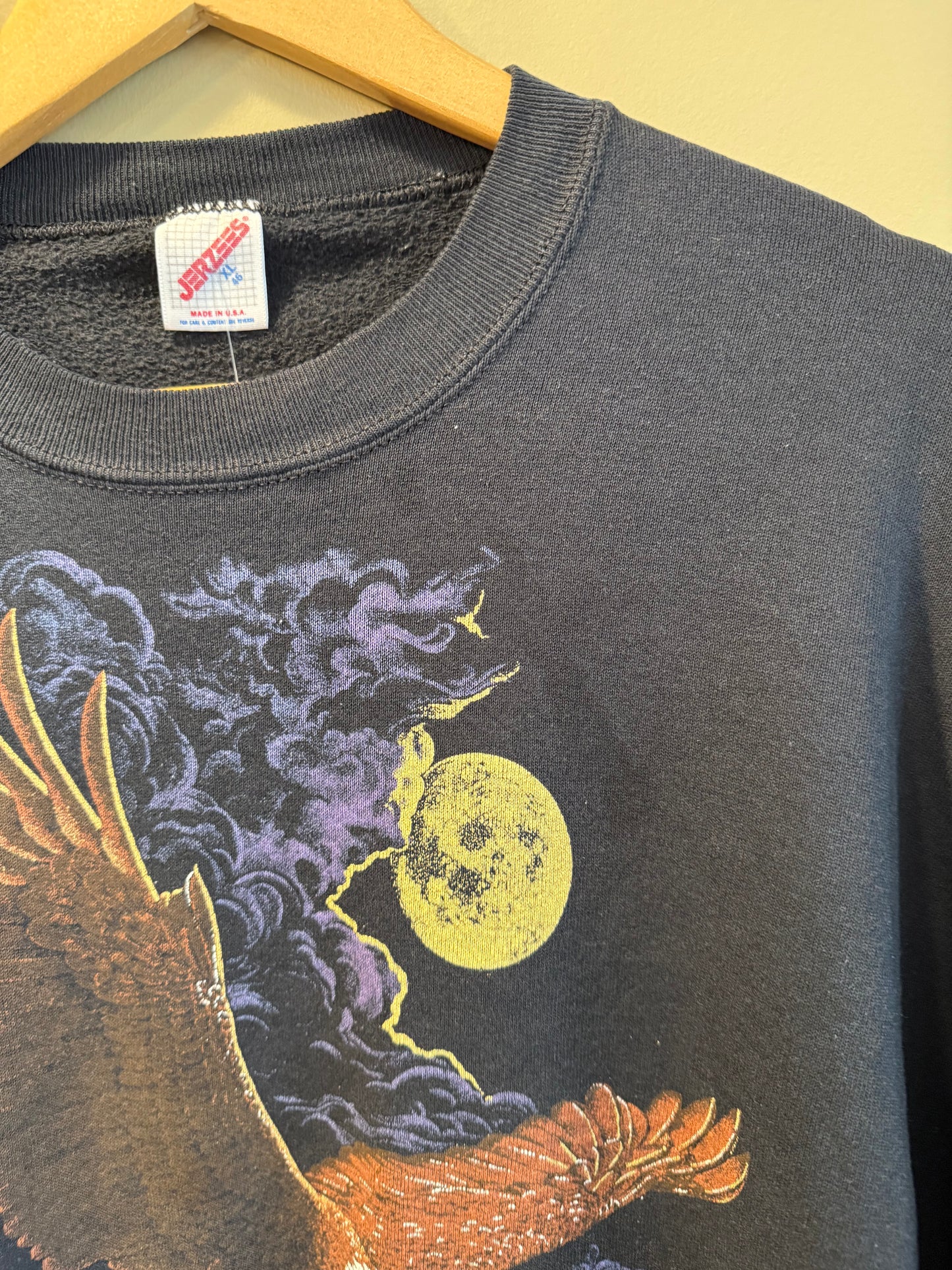 Vintage Ohio Bald Eagle Nature Crewneck Sweatshirt- XL