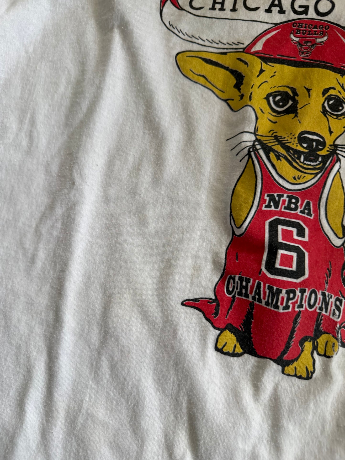 Vintage Yo Quiero Los Chicago Bulls NBA Champions T-Shirt- L