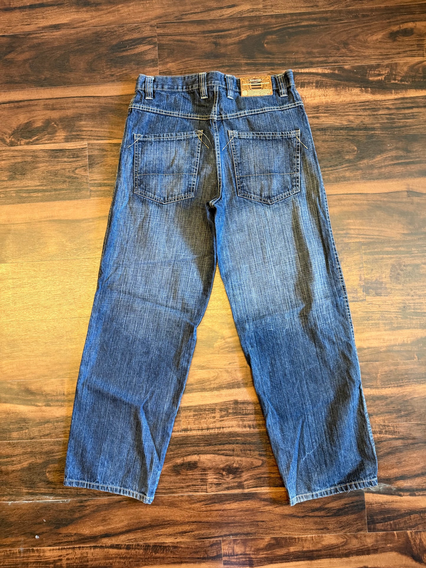 Vintage Evolution Dark Wash Streetwear Baggy Jeans- 32x32